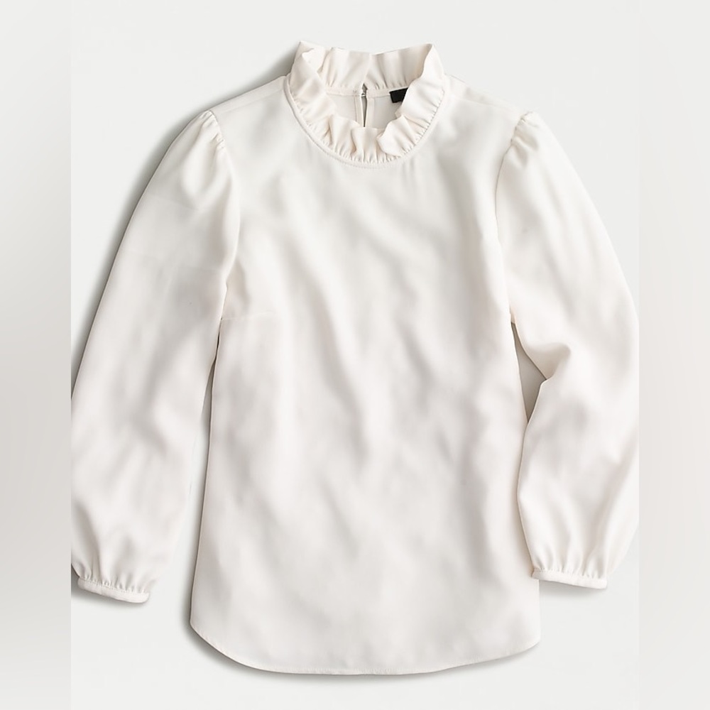 J Crew Ivory Blouse NWT Medium